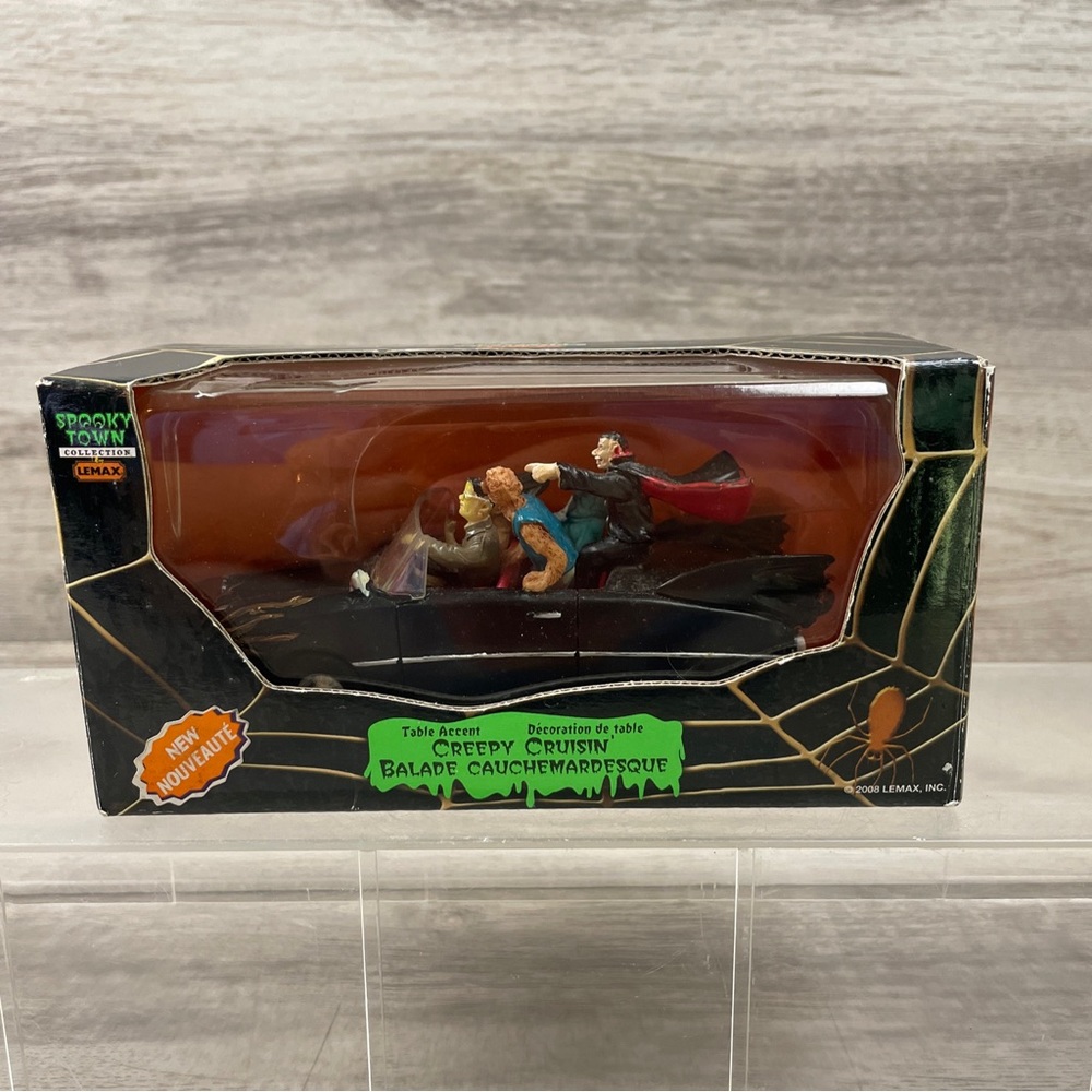Lemax 83669 CREEPY CRUISIN' Spooky Town Table Accent Halloween Decor Retired